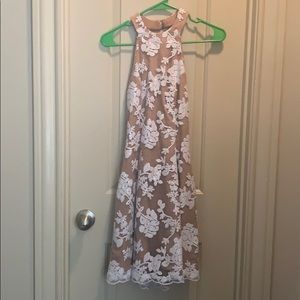 White/Nude Sequin Dress